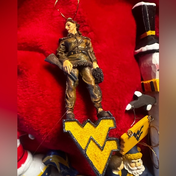 WVU West Virginia Mountaineers Christmas Ornament Bundle, Excellent condition. - Picture 7 of 10